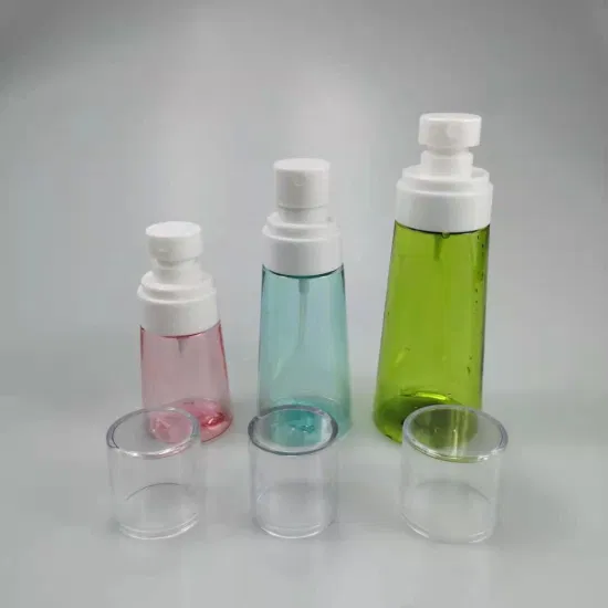 30 ml, 60 ml, 100 ml, PETG, transparenter, transparenter Kunststoffbehälter, Upg-Parfümflasche mit Nebelsprüher und Pumpe für Reisen und Händedesinfektionsmittel